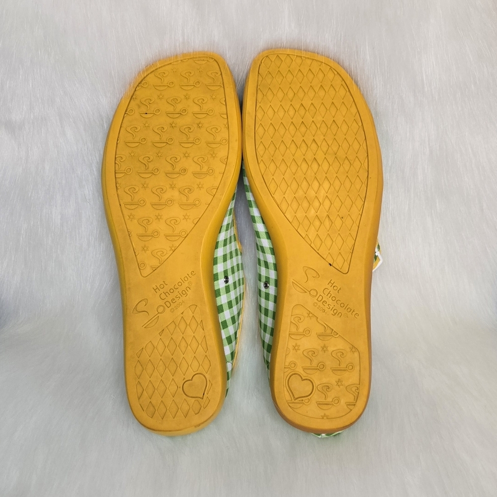 NWT Hot Chocolate Designs Kitschy Bloom Daisy Gingham Mary Jane Vegan Flats - Picture 3 of 11